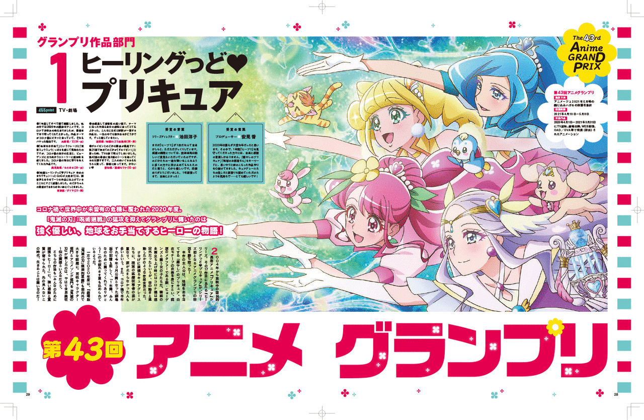 アニメージュ21年8月号 デザインオフィス クウのれるびーな日常