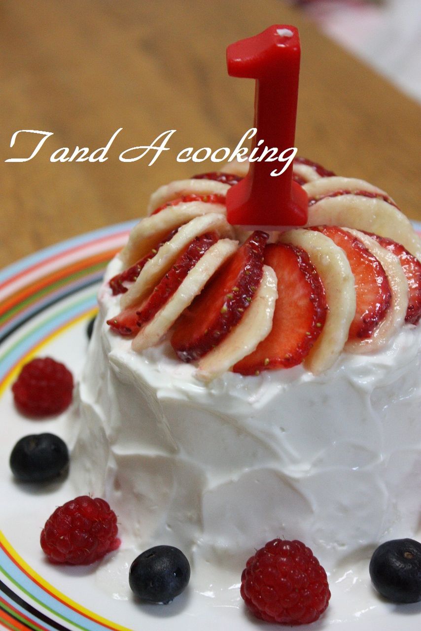 離乳食でつくる誕生日ケーキ T A Cooking