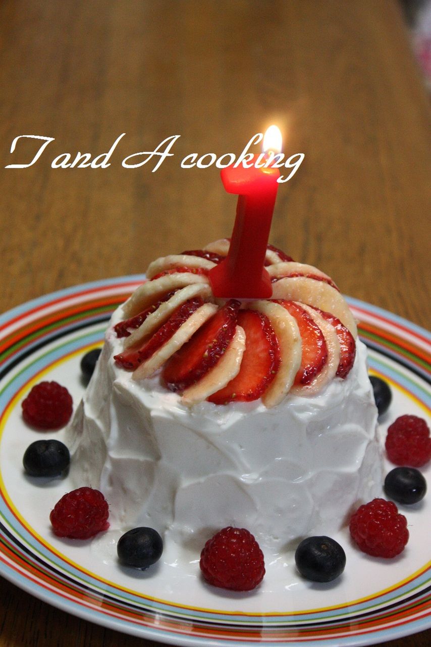 離乳食でつくる誕生日ケーキ T A Cooking