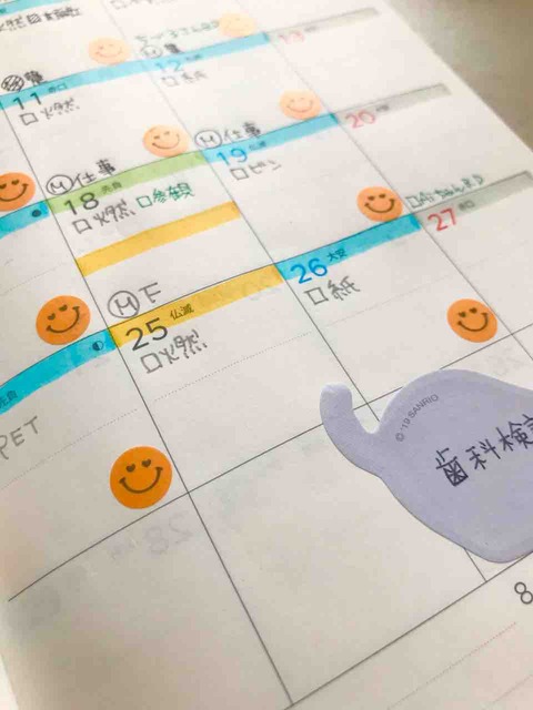 私的マンスリーページの書き方 大人のadhdー私的ライフハックー