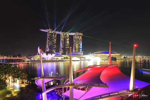 シンガポール_マリーナベイサンズの夜景