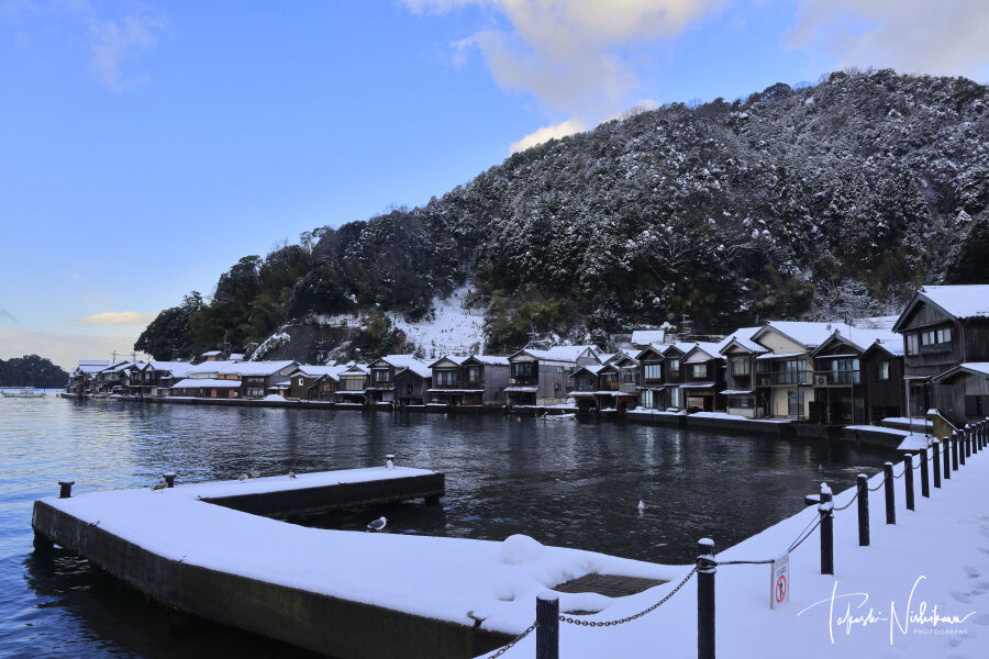 京都府伊根町の伊根の舟屋の雪景色 2月9日分3-1。 : 風景写真家・西川貴之の気まぐれブログ