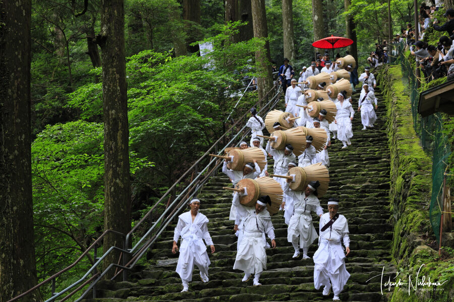 和歌山県那智勝浦町の那智の扇祭り 7月14日分4-4。 : 風景写真家・西川