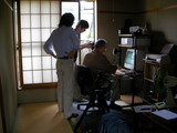 いいはなシーサー撮影中