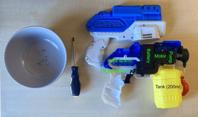 ベランダに飛来するハトを水鉄砲で自動迎撃する自作システムを構築！