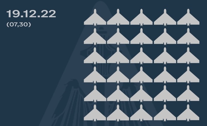 ウクライナ首都で未明に無人機攻撃、23機のうち18機を撃墜…使われたのはイラン製のシャヘド！