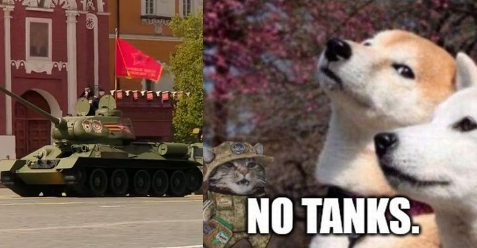ロシア戦勝記念日パレードに戦車1両、ネットでは「大洗町にも負けてる」！