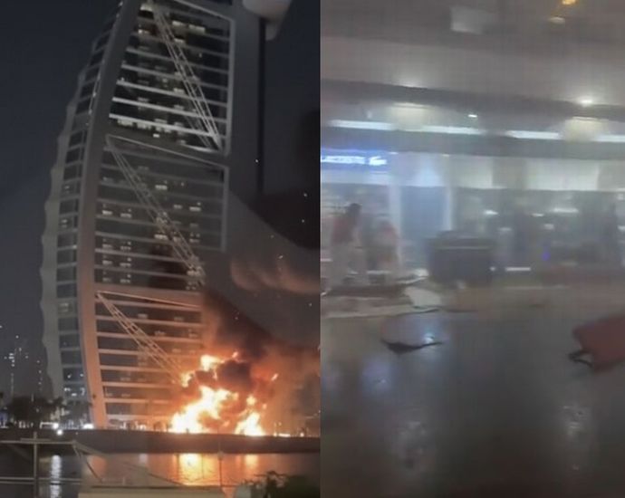 イラン報復攻撃でドバイ・アブダビ空港に着弾、高級ホテルで火災…中東各地で民間施設に被害！