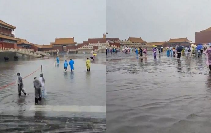 中国の紫禁城と天壇、ついに洪水に沈む…習近平帝国滅亡の暗示か？！