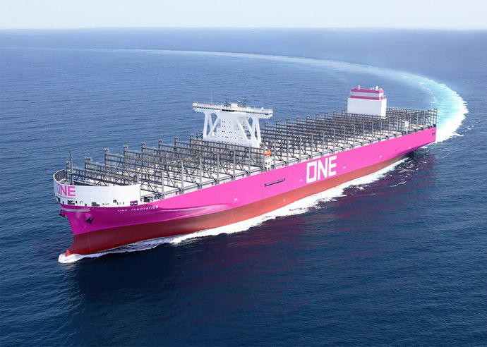 世界最大級のコンテナ船「ONE INNOVATION」が完成…約2万4000個のコンテナを積載！