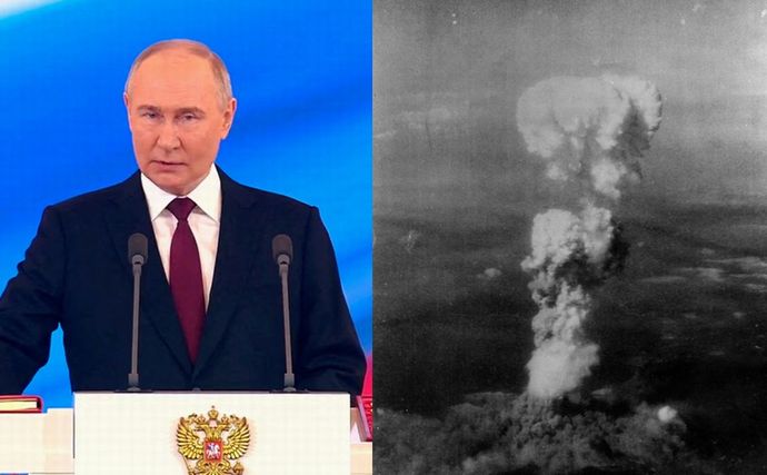 プーチン大統領が警告「ロシアの戦術核兵器は、広島と長崎に使用された原爆の3～4倍の威力があり、欧州の数倍の数を有している」！