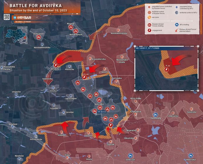 東部要衝アウディーウカでロシア軍が大攻勢、ウクライナ軍の包囲進む…攻撃撃退され大損害情報も！