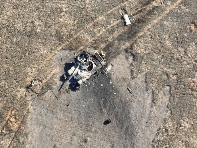 東部ウロジャイネでロシア軍の反撃を撃退、T-72B3戦車など4両・BMP装甲車4両を失い敗走！