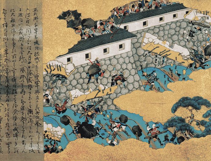 卑怯な戦い方で連戦連勝！楠木正成は千早・赤坂城の戦いで城を登る敵兵に煮込んだ〇〇をかけていた