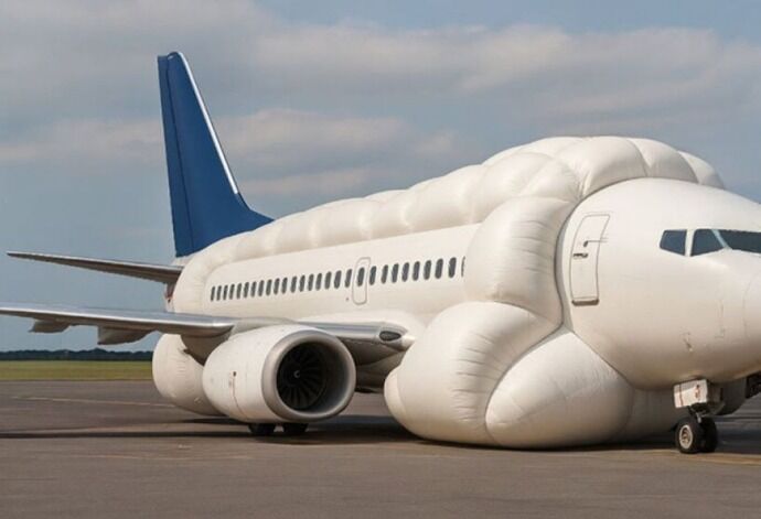 墜落直前に飛行機全体を包むエアバッグ構想…AI制御で衝撃60％超軽減へ！