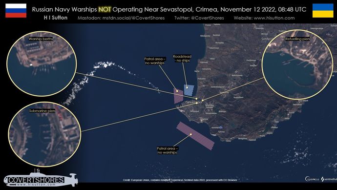 ロシア黒海艦隊の水上部隊、とうとうセヴァストポリ港内に籠もっちゃったみたい！