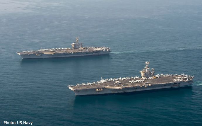 米、2隻目の空母を地中海に派遣へ、「ドワイト・D・アイゼンハワー」空母打撃群…中東情勢緊迫で！