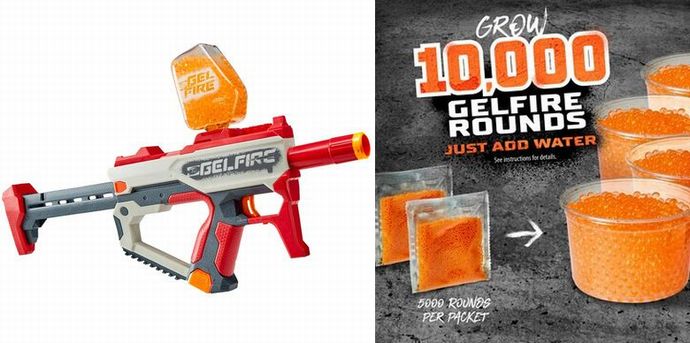 イクラ型弾丸をフルオートで発射出来るトイガンが発売…当たれば破裂し回収不要！