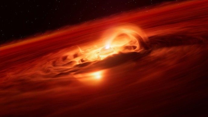 太陽系外の浮遊惑星、観測史上最高速度で成長中…毎秒66億トンのガス・塵を吸収！