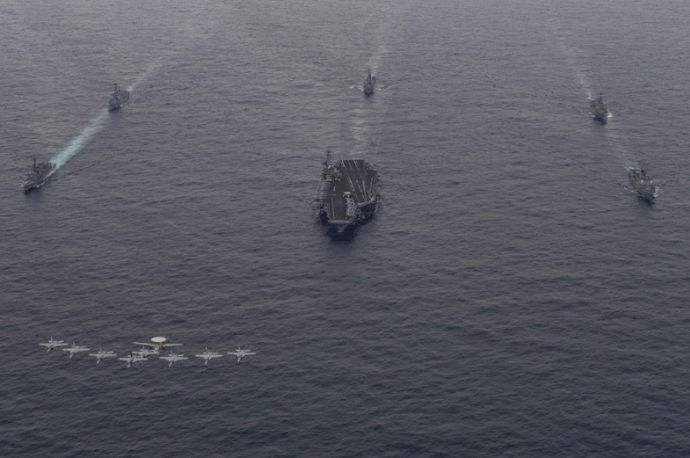 日米韓3ヶ国の艦艇、東シナ海周辺において共同訓練を実施…海自護衛艦「ありあけ」が参加！