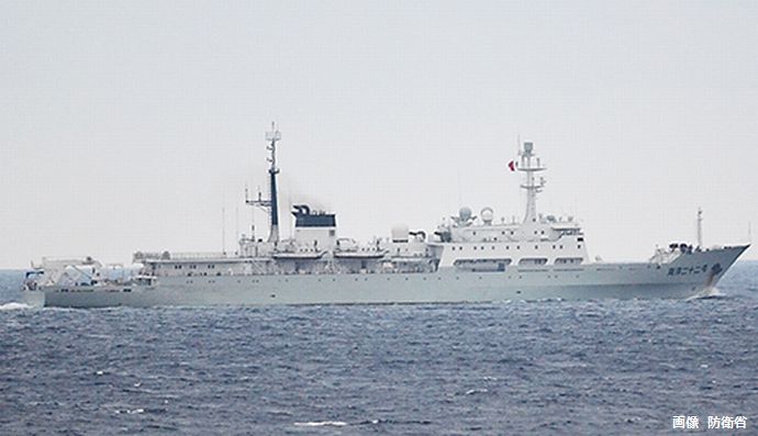潜水艦通過ルートでデータ収集か？…中国海軍測量艦による領海侵入、13回のうち11回が鹿児島沖！