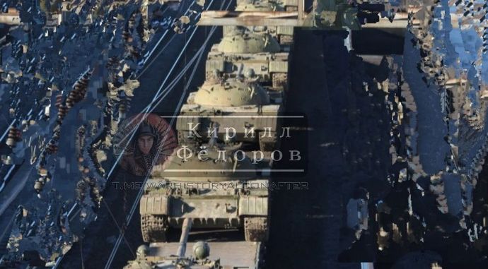 またT-55戦車が引き続き引っ張り出されている模様！