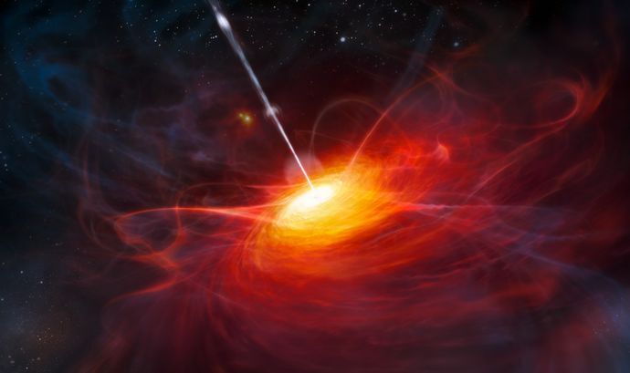 「天の川銀河の恒星」だと思われていた天体、実は史上最も明るいクエーサーだったと判明！