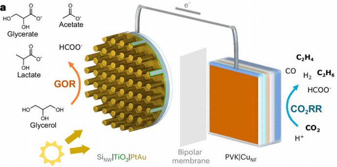 「光合成を模倣して二酸化炭素から炭化水素を作り出すパネル」が開発される…無機物で光合成を再現！