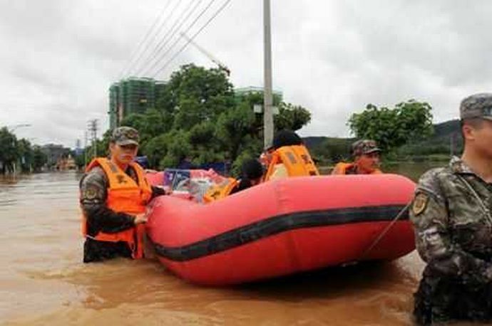中国広東省で100年に1度の洪水、被害の全容わからず…4人死亡10人不明！