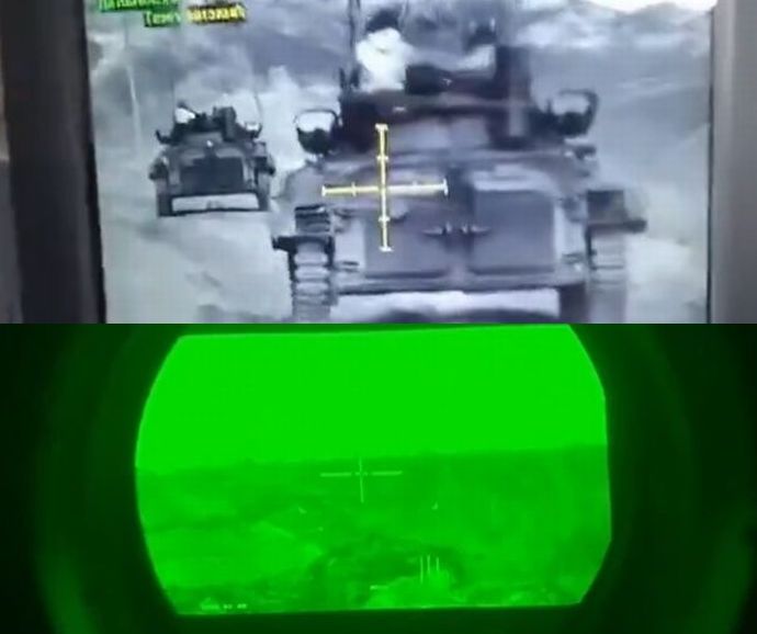 ロシア軍BMP-2M歩兵戦闘車とM2ブラッドレー歩兵戦闘車のサーマルサイト比較！