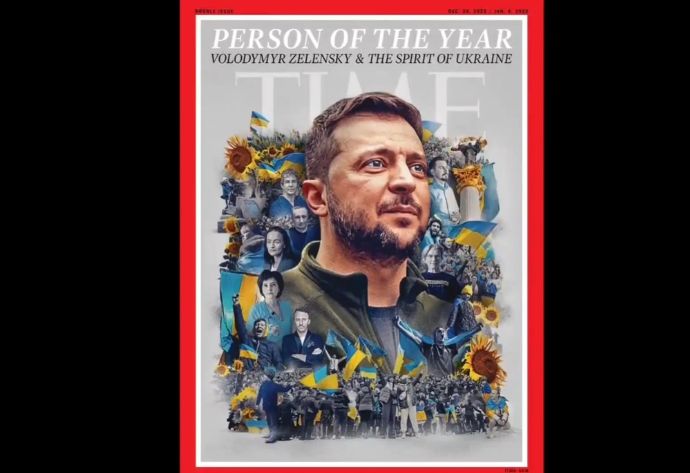 雑誌タイム・今年の人にウクライナのゼレンスキー大統領を選出！