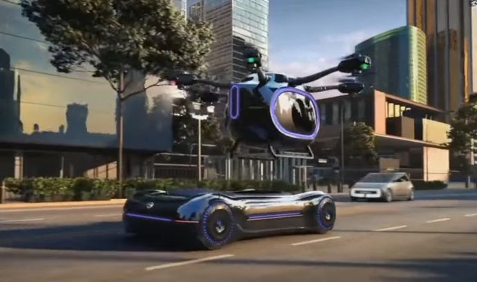 広州汽車集団の空飛ぶ車「GOVE」が公開、世界初のアンモニア燃料エンジンを搭載！