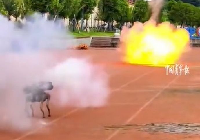 火力も十分？ロケットランチャーや銃を装備したロボット犬兵器が登場！