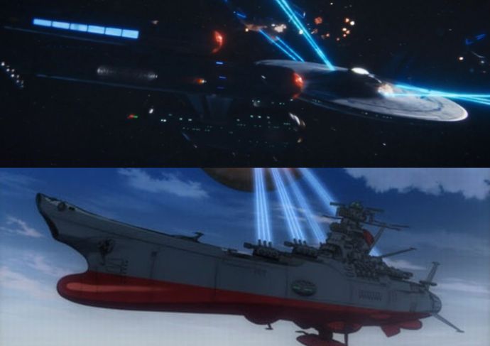 ヤマト対アルカディア号←ヤマトの負け…ヤマト対エンタープライズは？爆弾転送されたら終わりだけど！