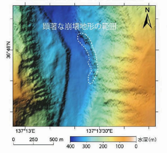 海上保安庁、富山湾海底で崩落を確認…能登半島地震の津波に関係か！