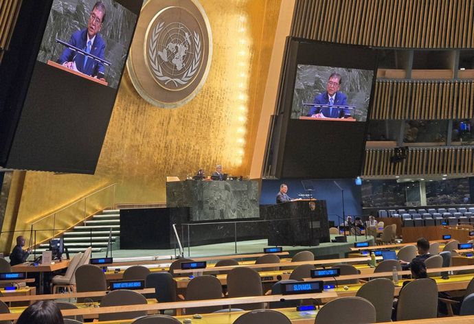 空席だらけ石破首相の国連演説にSNS「レイトショーだ」「嫌いでも痛々しい」！