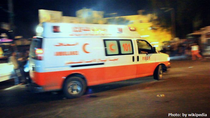 イスラエル軍でガザ地区で救急車車列を空爆…ハマス戦闘員を搬送と主張！