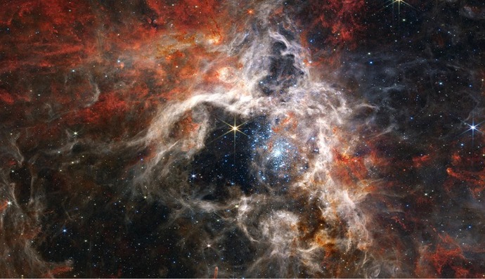 「タランチュラ星雲」の鮮明な画像を公開…ジェームズ・ウェッブ宇宙望遠鏡が撮影！