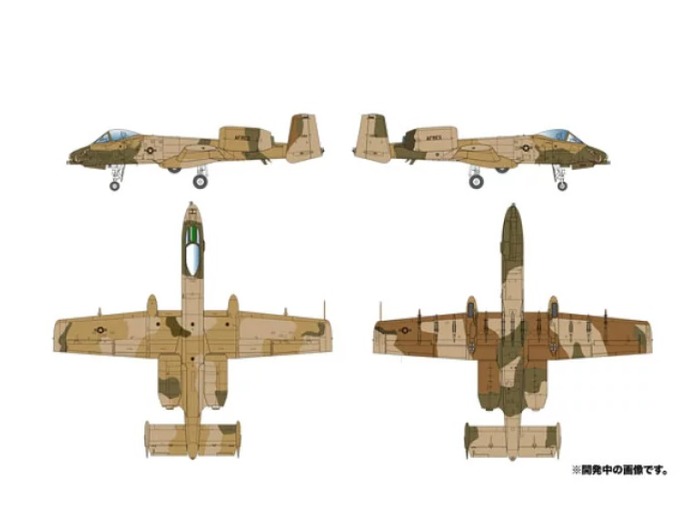 対地攻撃機「A-10A サンダーボルトII」を1/48スケールでキット化…デザート迷彩の仕様を再現！