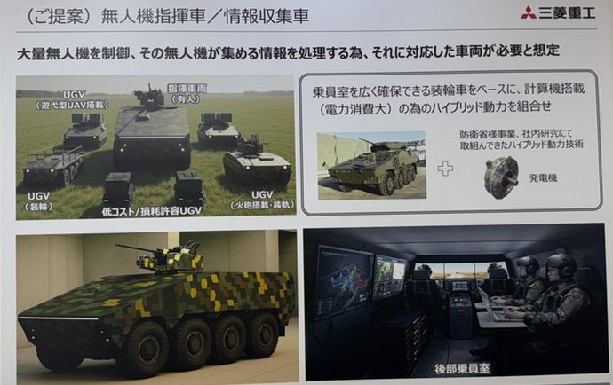 三菱重工、無人機指揮車/情報収集車を提案…装輪車をベースに！