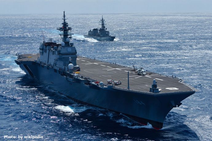 海自護衛艦「かが」の空母化、艦首改修が順調に進行…もう1ブロック前に付く訳か！