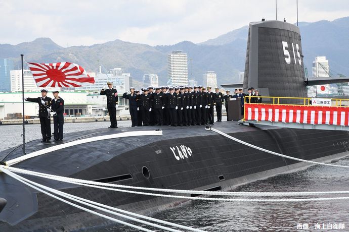 海上自衛隊、最新潜水艦たいげい型3番艦「じんげい」就役…従来型より静粛性や探知能力向上！