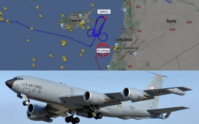 米空軍給油機が、ロシア軍基地の近くで「男性期の形」を描く…「偶然だ」「わざとではない」と否定！