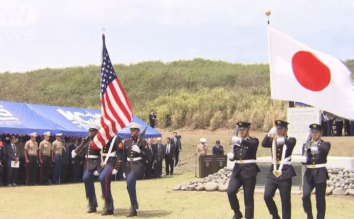 太平洋戦争の激戦地「硫黄島」で日米合同慰霊式…石破首相、同盟「平和と繁栄の礎」！