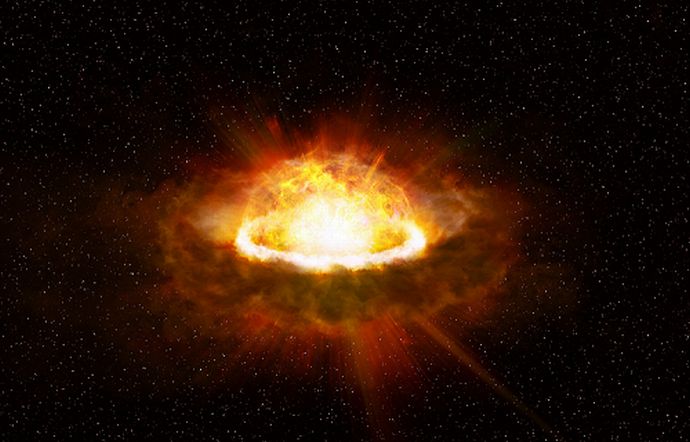 大量絶滅を引き起こしかねない超新星爆発の効果範囲は過去の想定の約3倍である可能性！