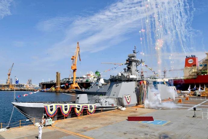 South-Korea-launches-sixth-FFX-II-frigate-Pohang