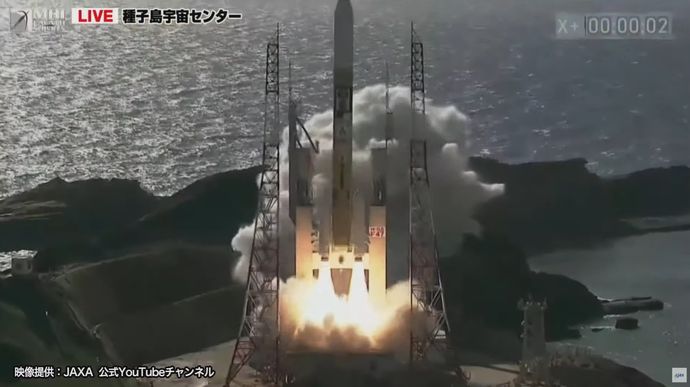 日本の国産主力ロケット「H2A」47号機打ち上げ…月面探査機「SLIM」とＸ線天文衛星「XRISM」の軌道投入に成功！