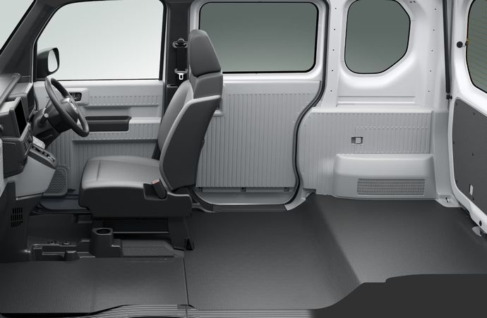 ホンダの1人乗り軽自動車「N-VAN e：G」…めちゃ広ッ車内空間どうですか？！