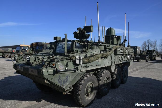 米陸軍のストライカー装甲車部隊に統合戦術ネットワーク「ITN」を搭載した車両が配備！