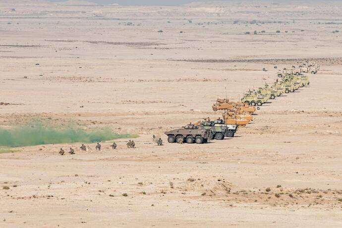 カタールの砂漠地帯でフランス陸軍第35歩兵連隊が多国籍演習「Ferocious Falcon」に参加！